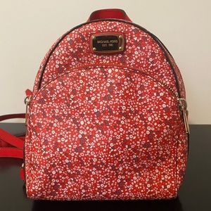 Mini Red Floral Michael Kors Backpack